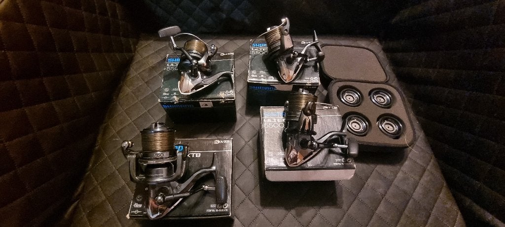4x Shimano Ultegra XTB 5500(Fox, Nash, Trakker, Delkim), Watersport en Boten, Hengelsport | Karpervissen, Ophalen of Verzenden