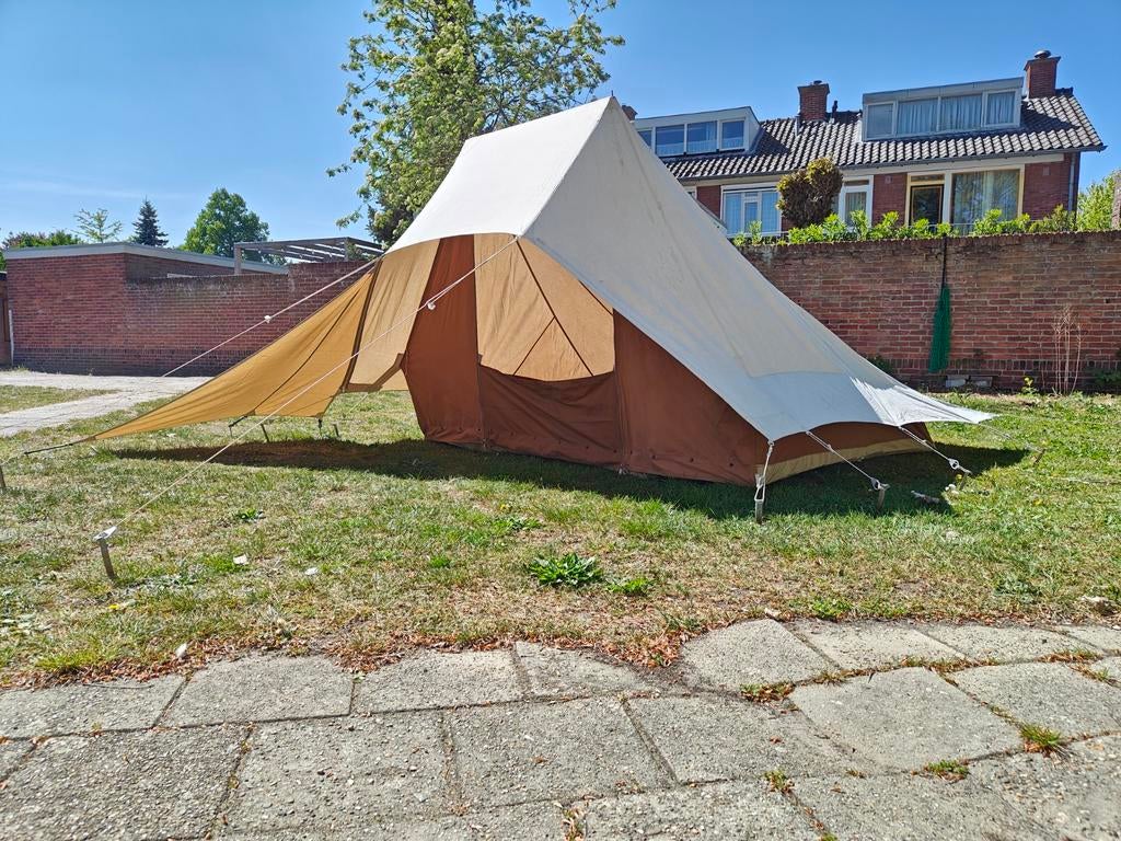 De Waard 2 Stoks Stern Tent met Zijluifel en Inzetstuk, Caravans en Kamperen, Tenten, Ophalen of Verzenden, Gebruikt, Tot en met 2