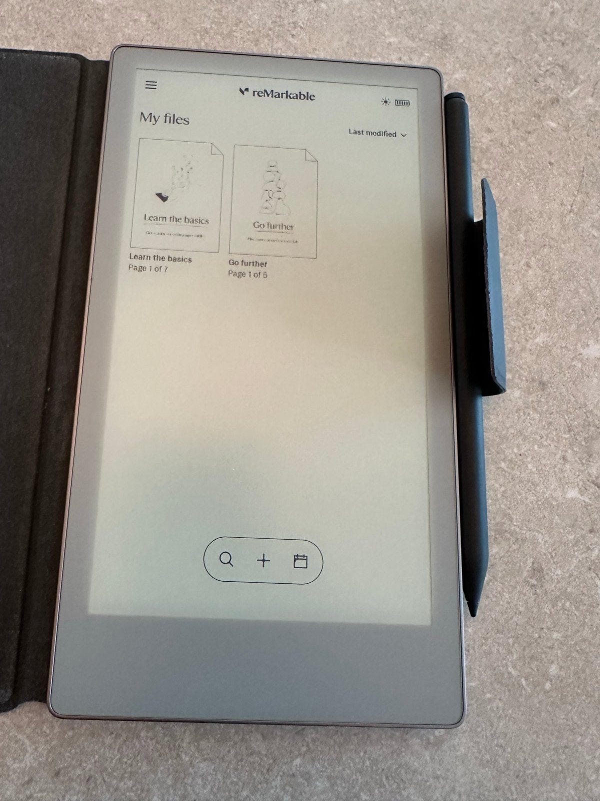 reMarkable Paper Pro Move with Marker met Folio en Marker, Touchscreen, Ophalen of Verzenden, Zo goed als nieuw, 7 inch