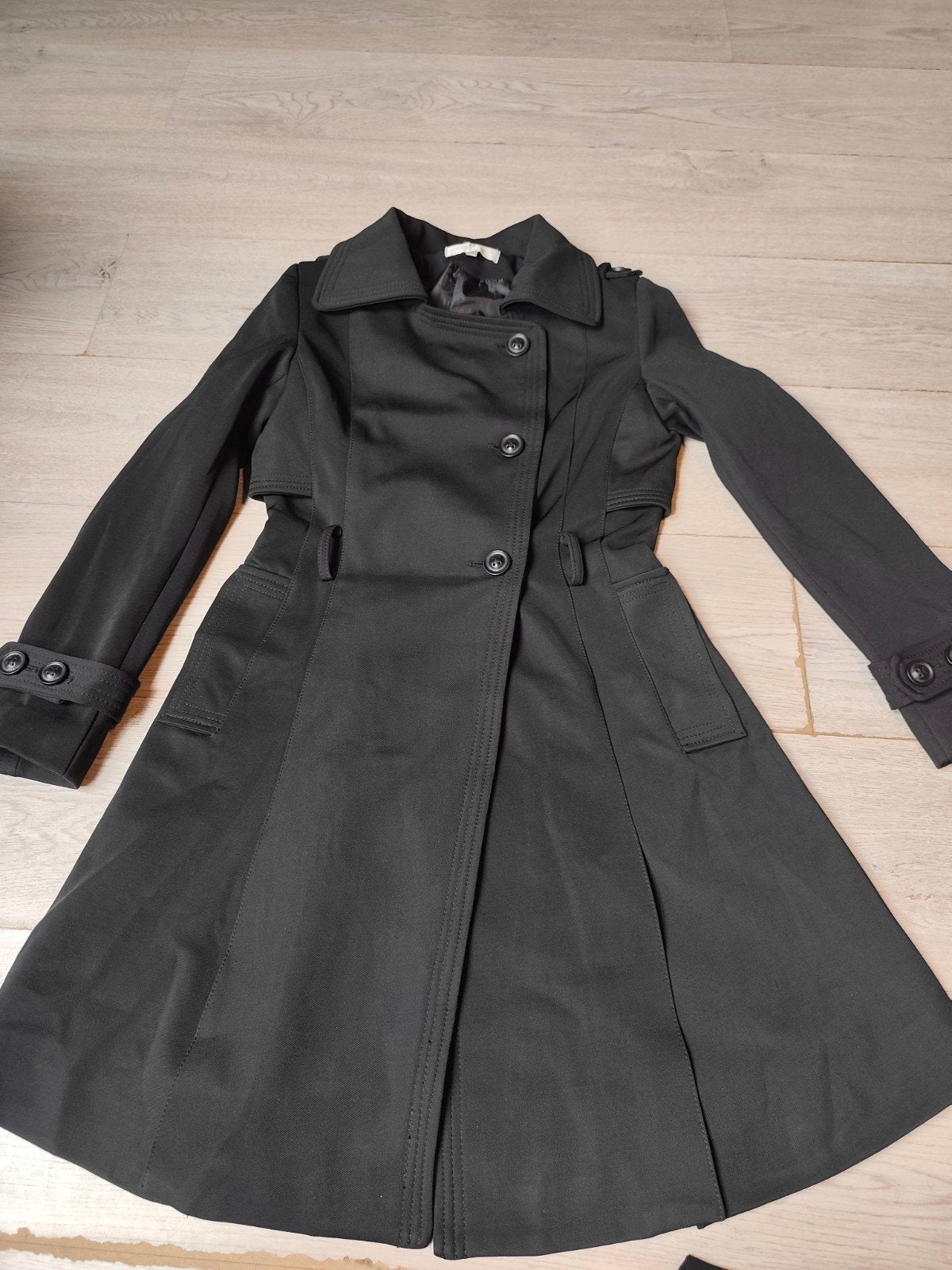 Dames jas zwart 38, Kleding | Dames, Jassen | Winter, Ophalen, Zo goed als nieuw, Maat 38/40 (M), Zwart