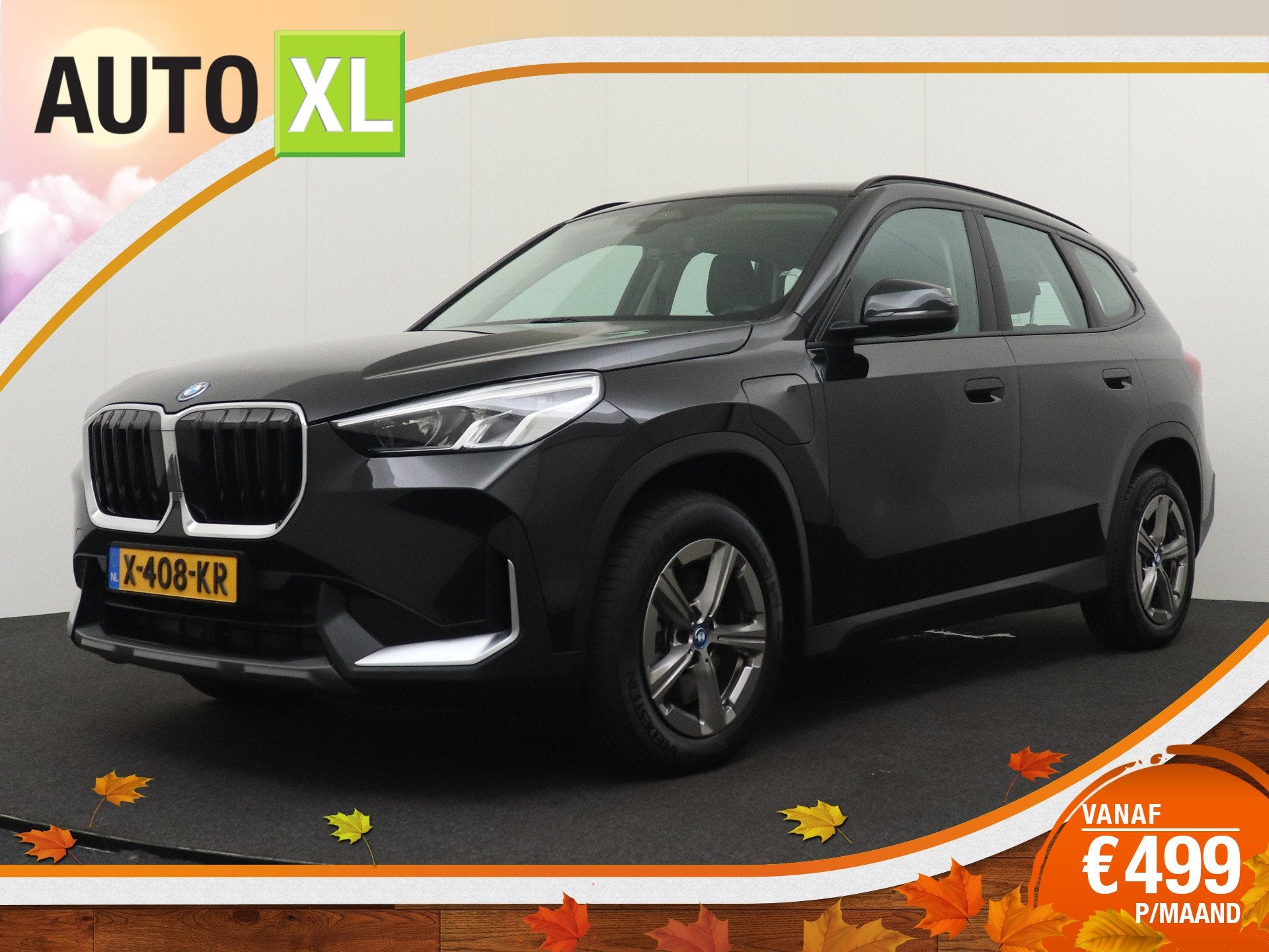 BMW X1 xDrive30e Carplay Camera Leder (bj 2023, automaat), Dealer onderhouden, 150 pk, Zwart, Bedrijf