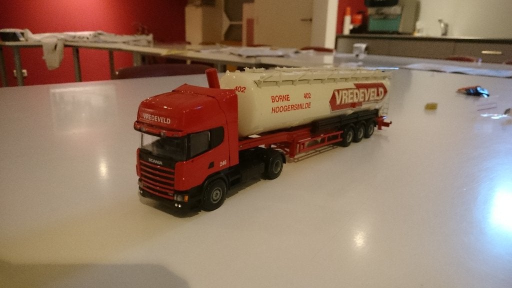 Tematoys Scania Vredeveld, Ophalen, Zo goed als nieuw, Bus of Vrachtwagen, Lion Toys