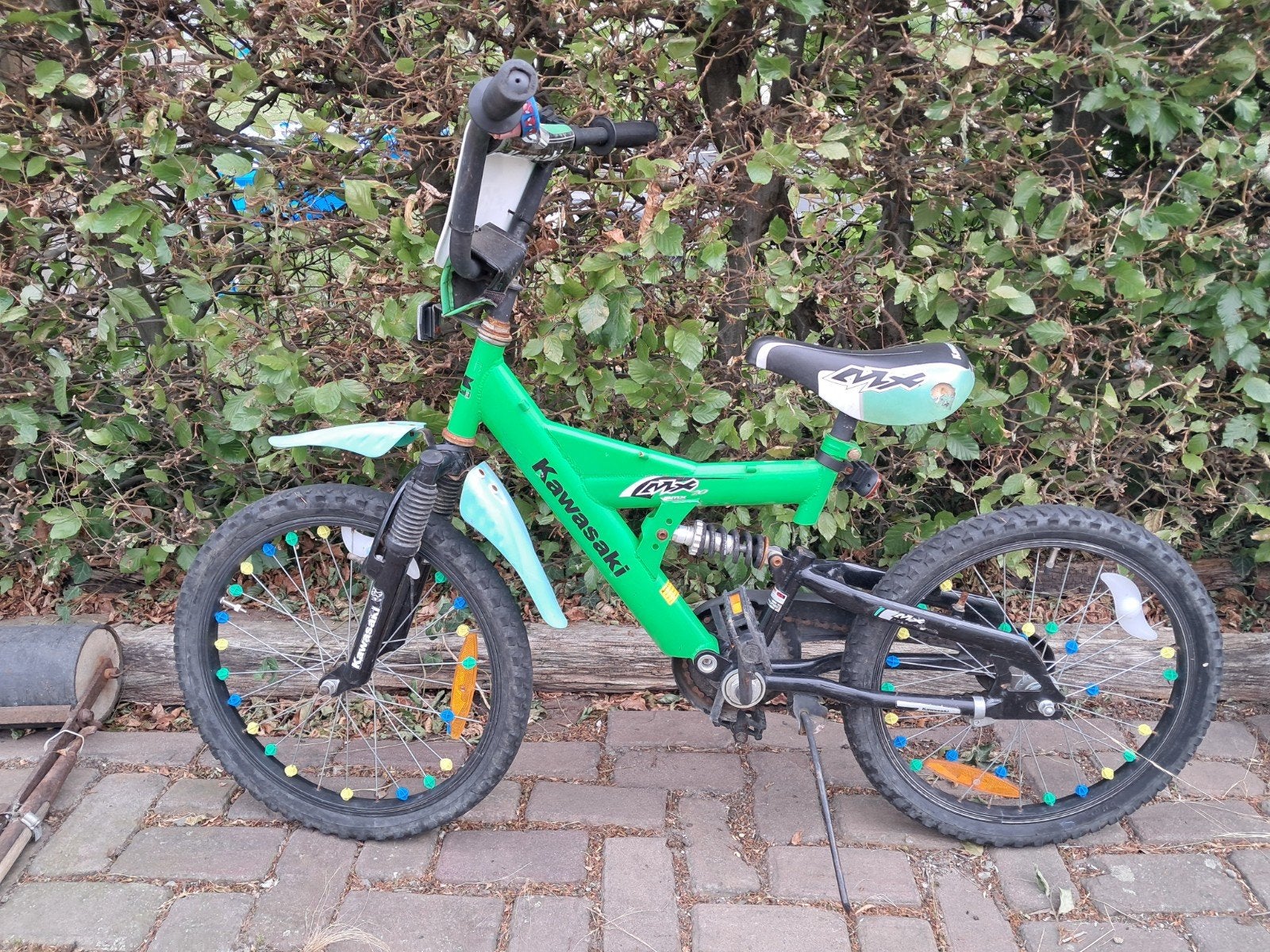Crossfiets kawasaki 20 inch., Fietsen en Brommers, Fietsen | Crossfietsen en BMX, Ophalen, Terugtraprem, Staal, Kawasaki