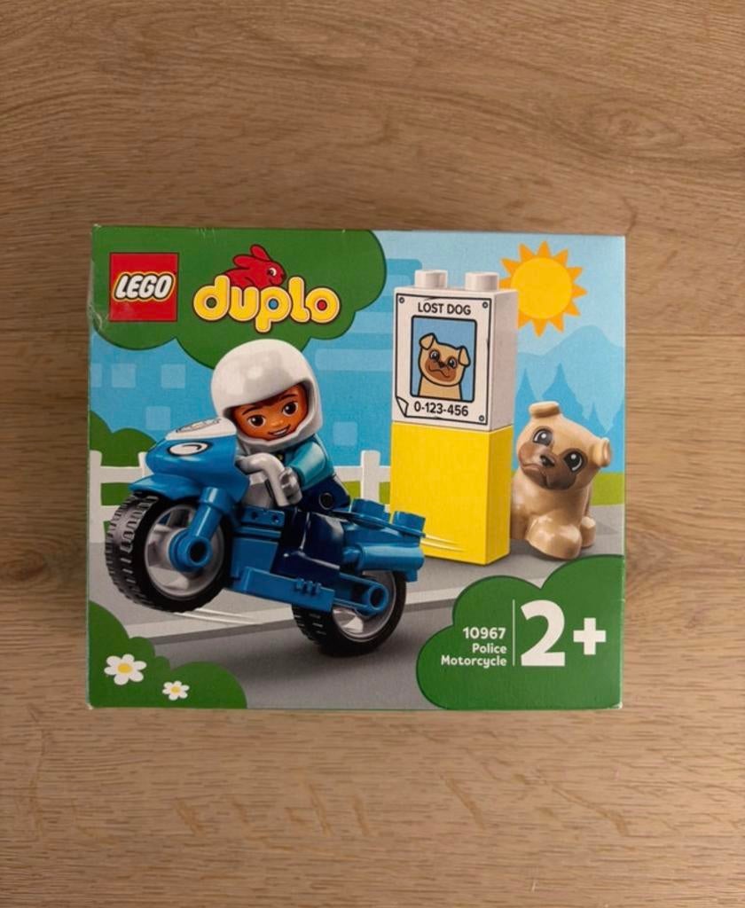 LEGO Duplo Politiemotor (10967) - Nieuwstaat, Inclusief minifiguren, City, Verzenden, Lego