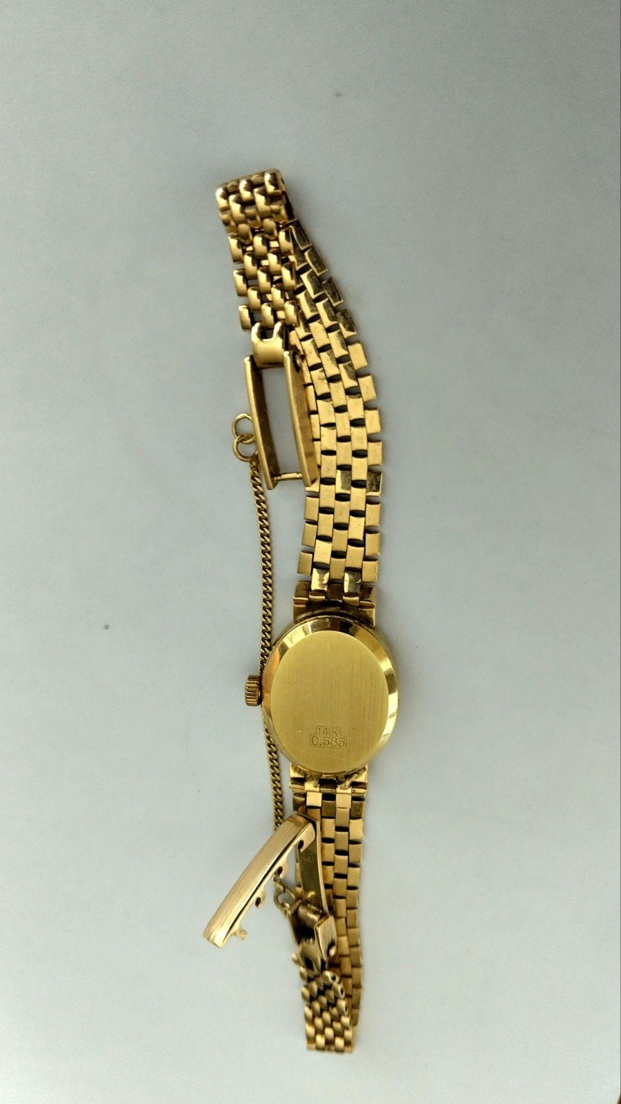 Zeer mooie 14 karaat gouden horloge 585, Overige merken, Polshorloge, Ophalen of Verzenden, Zo goed als nieuw