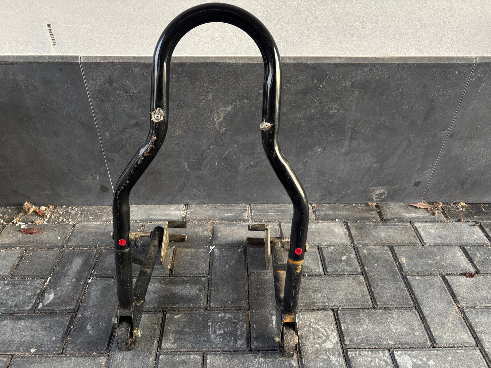 Stevige paddockstand voor motorfiets, Motoren, Ophalen, Gebruikt