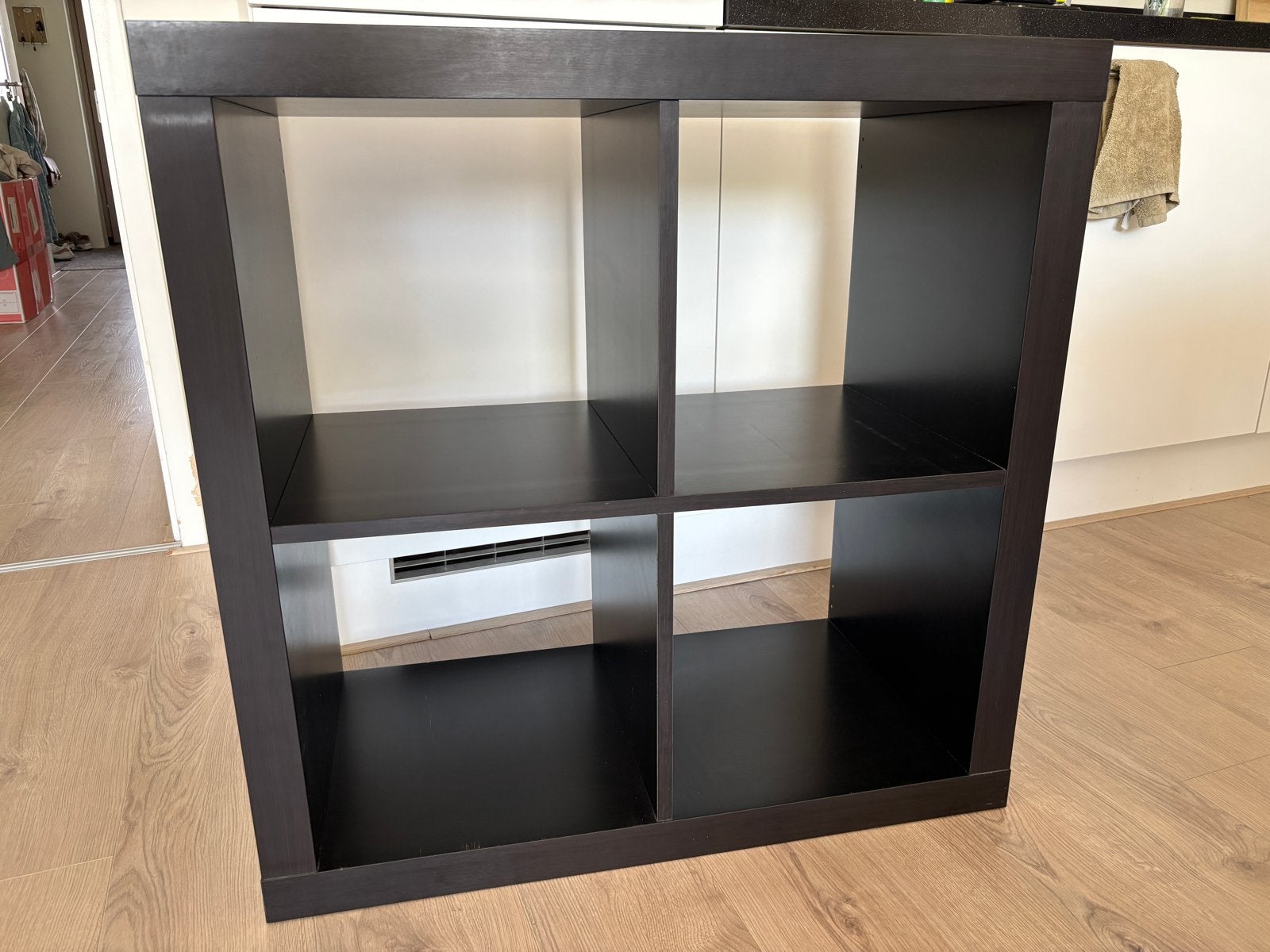 IKEA Kallax Kast 2x2 Vakken Zwartbruin, Ophalen, Gebruikt