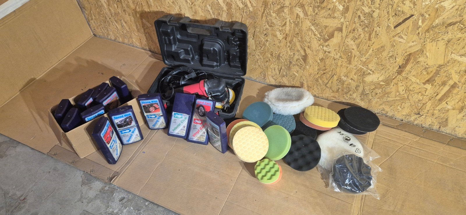Excentrische polijstmachine met accesoires, Ophalen of Verzenden, Zo goed als nieuw