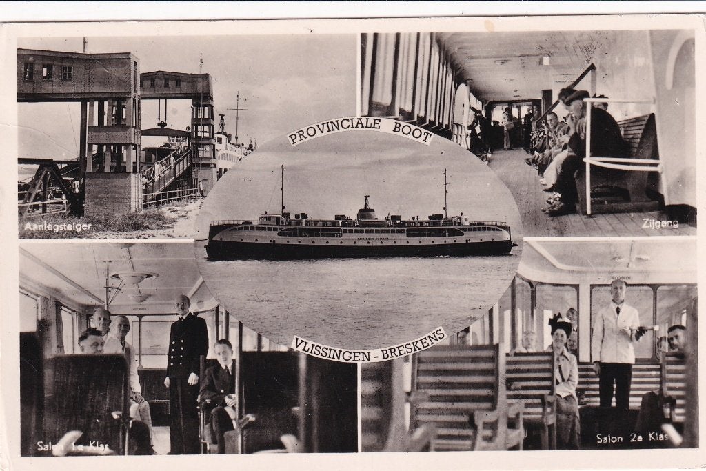 Vlissingen-Breskens prov. boot, Ophalen of Verzenden, 1960 tot 1980, Ongelopen, Zeeland