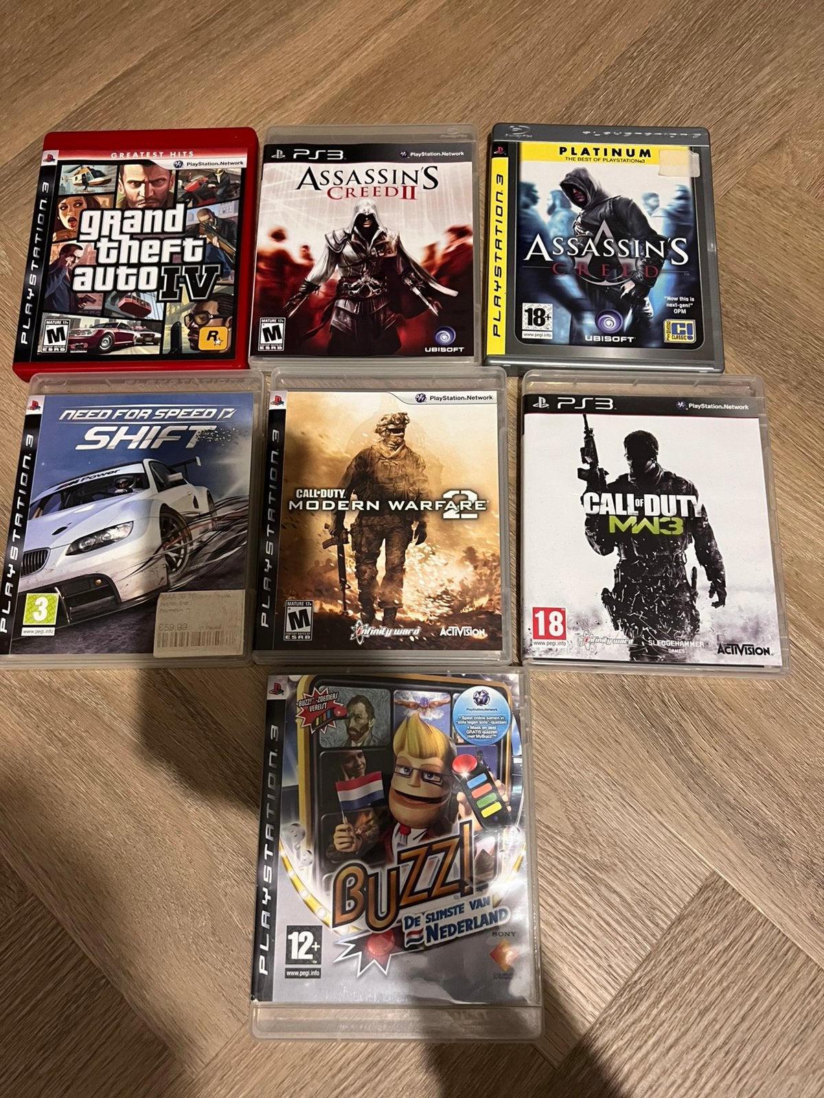 7 PlayStation 3-games: oa GTA, COD en Assassin’s Creed, 1 speler, Ophalen of Verzenden, Zo goed als nieuw, Vanaf 18 jaar