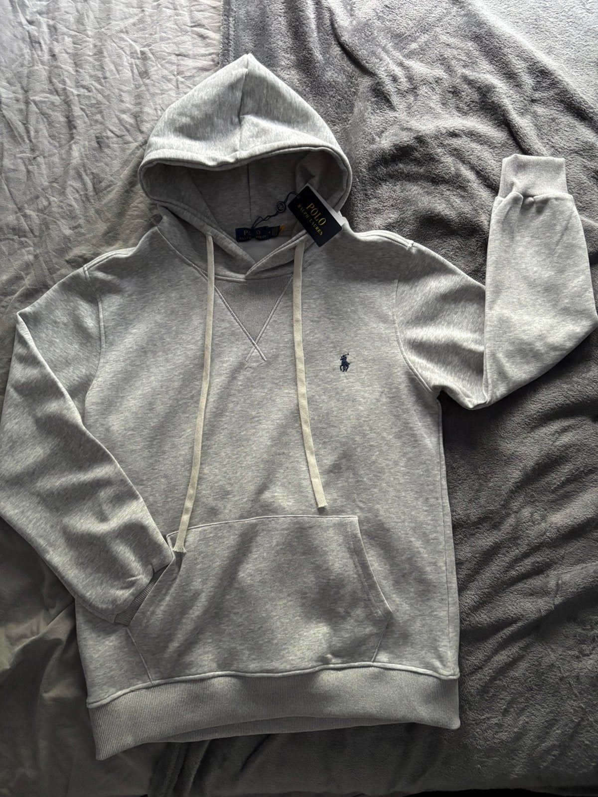 Ralph Lauren hoodie maat S, Ophalen, Zo goed als nieuw, Maat 46 (S) of kleiner, Grijs