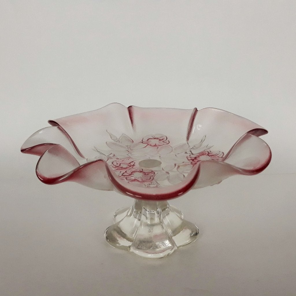 Schaal Bonbonnière Kristal Walther Glass, Antiek en Kunst, Antiek | Glas en Kristal, Ophalen of Verzenden