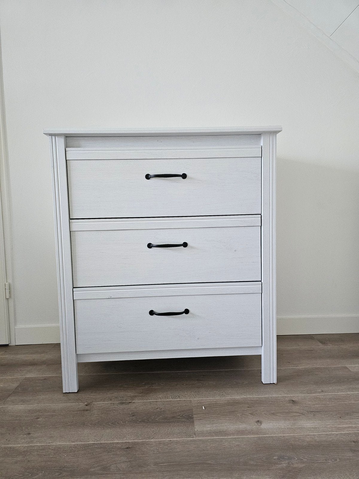 Witte ladekast met 3 laden - 93x80x48 cm, Ophalen, Gebruikt, Modern, Scandinavisch, 50 tot 100 cm