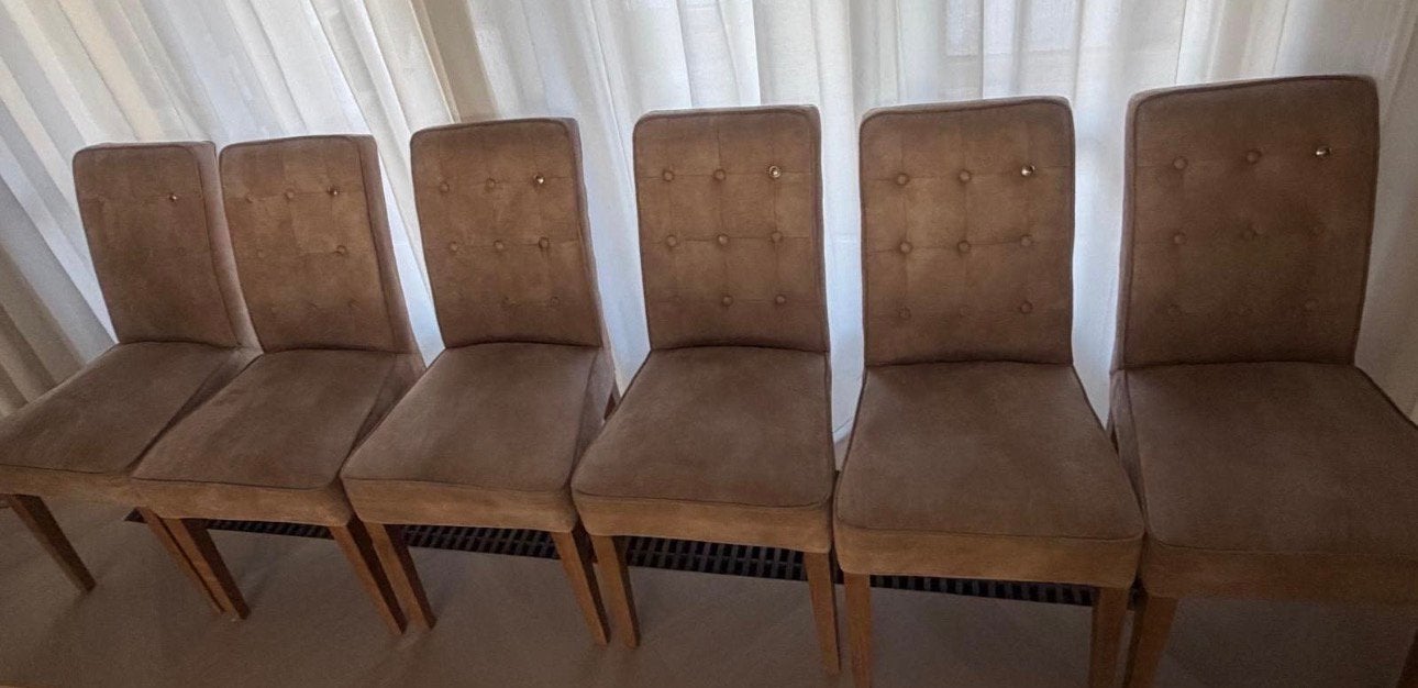 6 Rivièra Maison eetkamerstoelen Camel Pelini, Ophalen of Verzenden