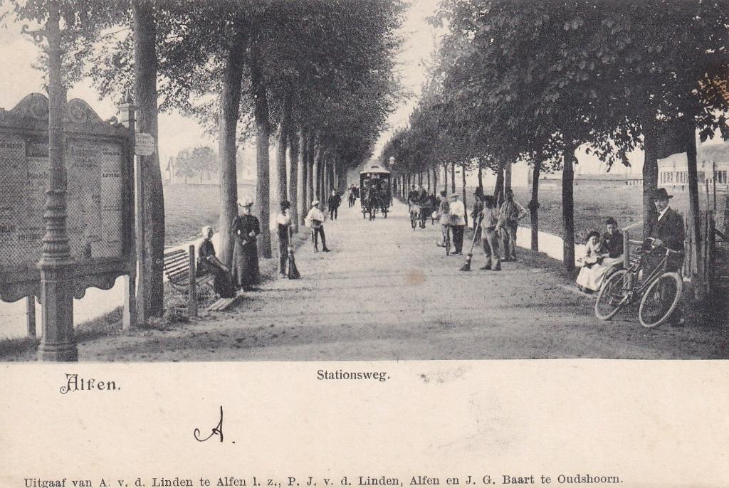 Alfen, Volk, 1902., Verzenden, Voor 1920, Gelopen, Zuid-Holland