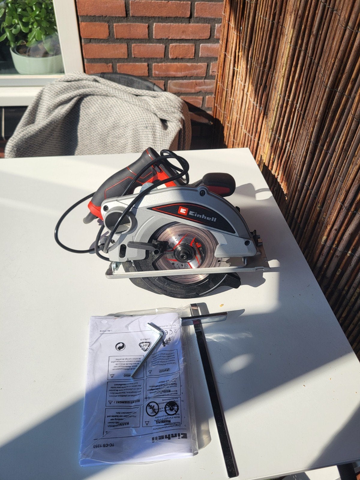 einhell cirkelzaag, Doe-het-zelf en Verbouw, Gereedschap | Zaagmachines, Ophalen, Cirkelzaag, Zo goed als nieuw, 30 tot 70 mm