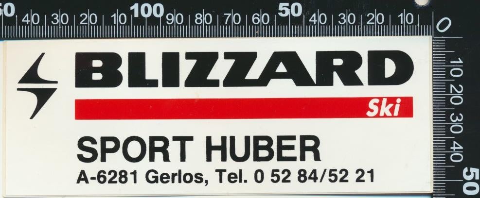 Sticker: Sport Huber - Blizzard Ski - Gerlos (1), Ophalen of Verzenden, Zo goed als nieuw, Sport