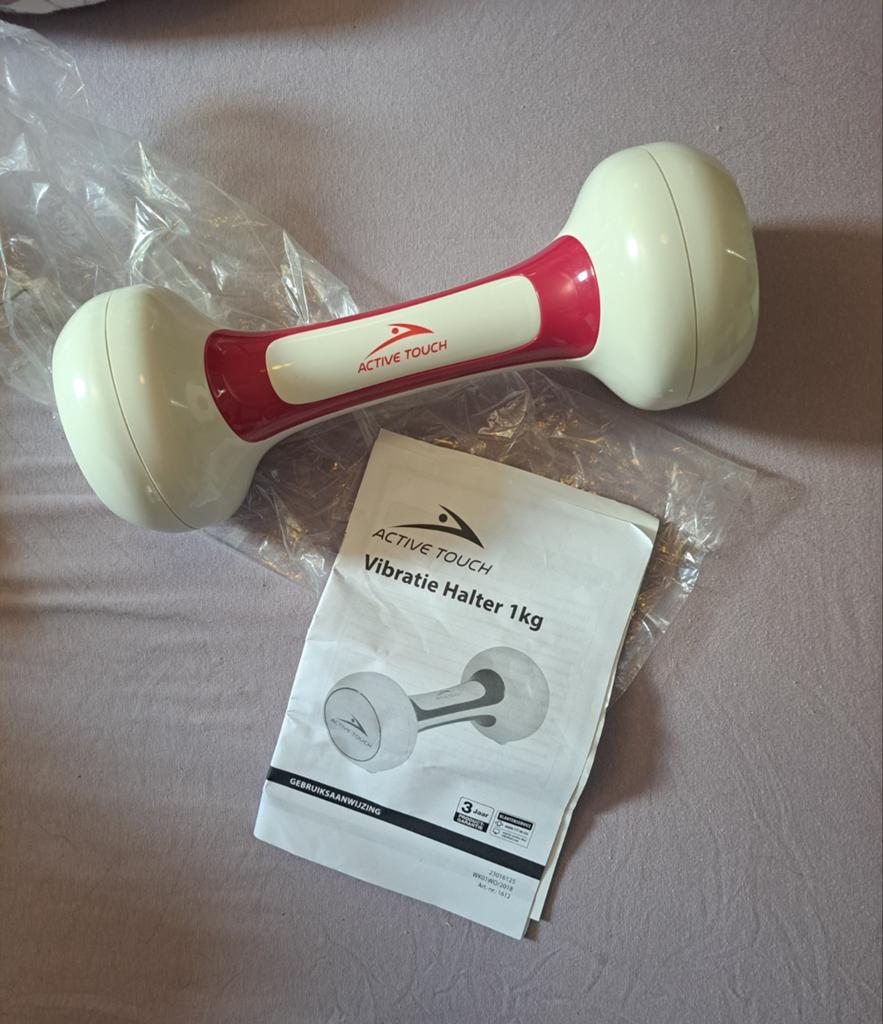 Vibratie halter 1kg, Sport en Fitness, Fitnessmaterialen, Ophalen of Verzenden, Nieuw