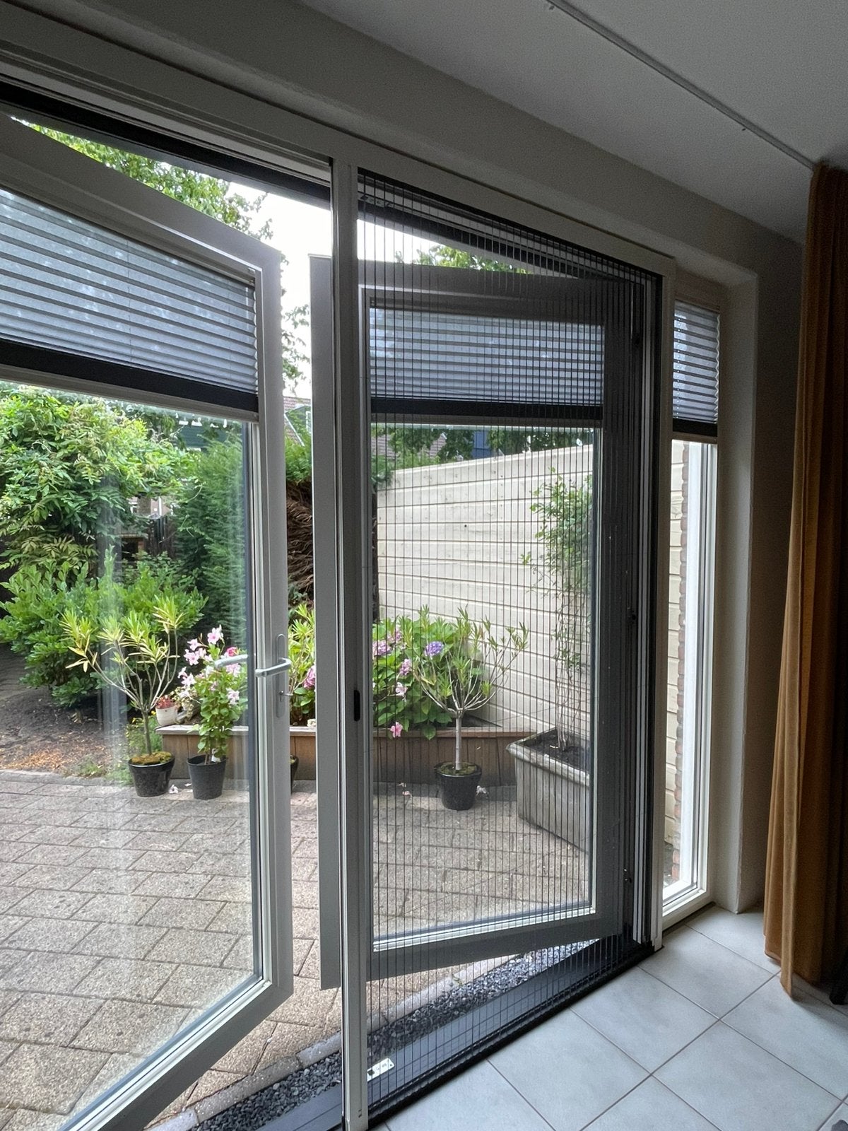 Hordeur, Zo goed als nieuw, Schuifpui, Hout, Ophalen