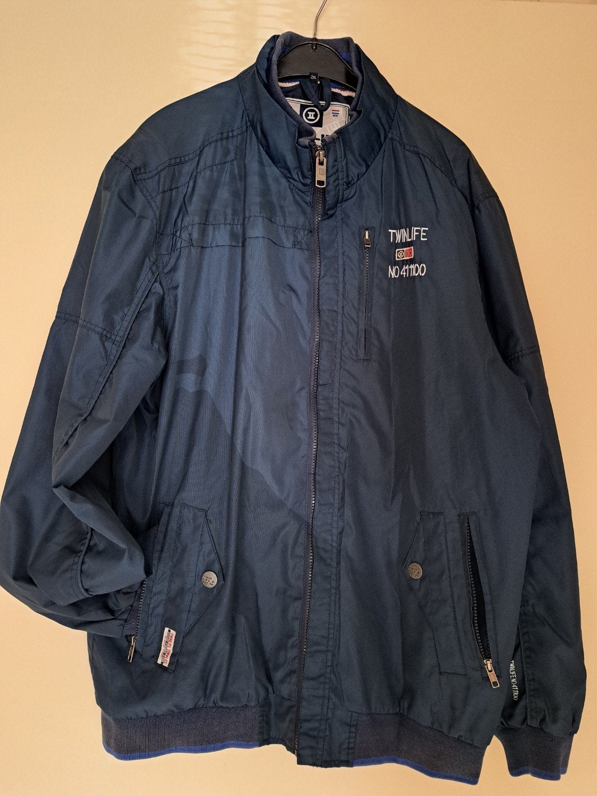 Gedragen donkerblauw Twinlife jack - Maat 2XL, Blauw, Overige maten, Ophalen of Verzenden, Twinlife