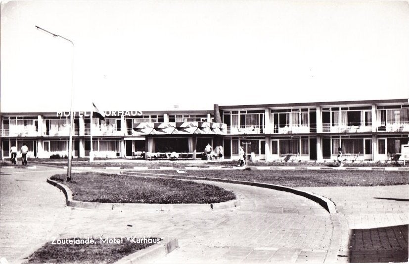Zoutelande motel kurhaus oude ongelopen ansichtkaart b1925, Ophalen of Verzenden, 1960 tot 1980, Ongelopen