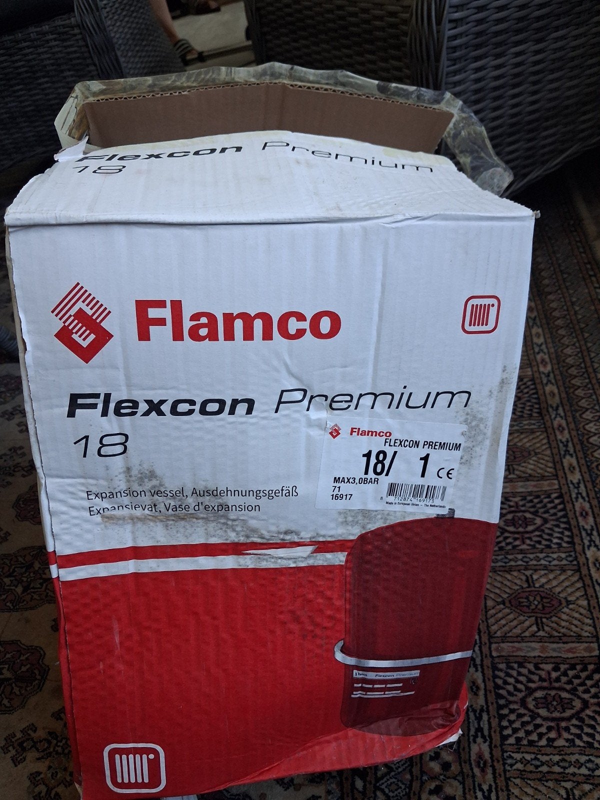 Flamco Flexcon Premium 18 Expansievat - Nieuw in doos, Ophalen, Minder dan 30 cm, Overige typen, Nieuw