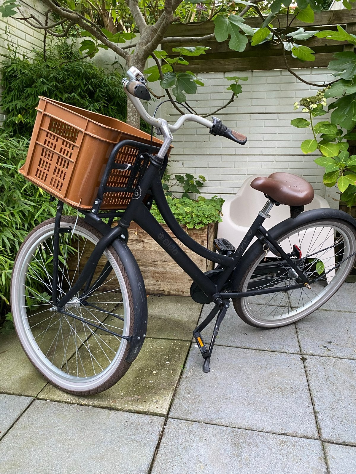 Zwarte Aldo transportfietsen 26 inch, Terugtraprem, 50 tot 53 cm, Ophalen, Overige merken