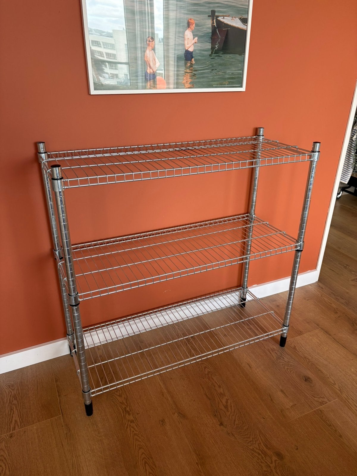 IKEA OMAR stellingkast chrome, Ophalen, Zo goed als nieuw
