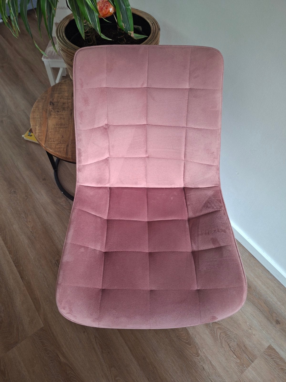 2 roze eetkamerstoelen, Ophalen, Gebruikt, Eenpersoons, Minder dan 75 cm