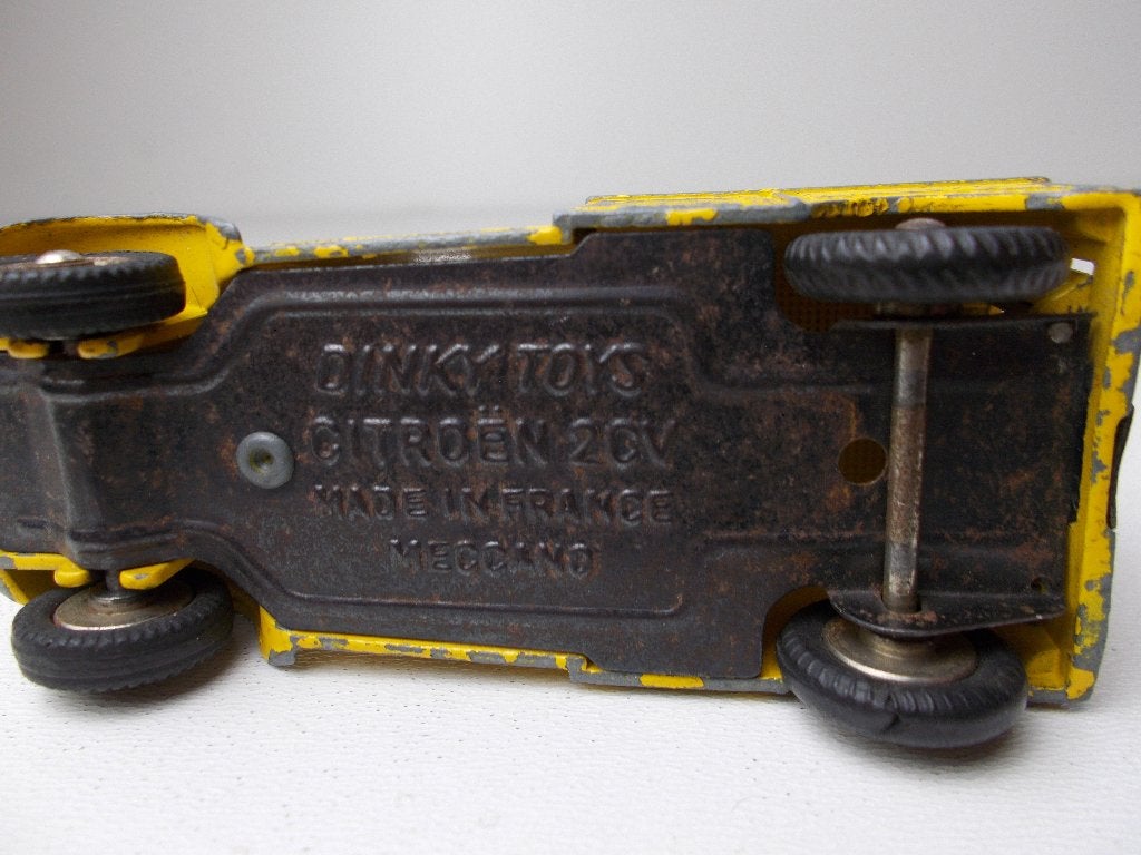 1965 Dinky Toys 562 CITROEN 2CV ANWB WEGENWACHT +Deurtje (B), Hobby en Vrije tijd, Modelauto's | 1:43, Ophalen of Verzenden, Zo goed als nieuw
