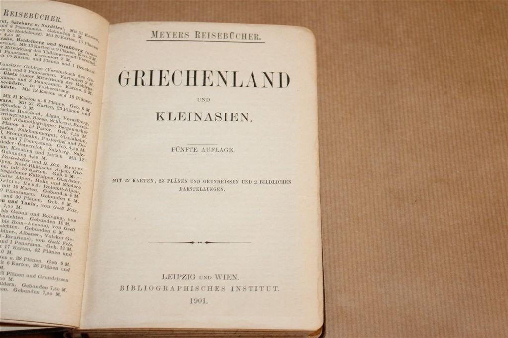 Griekenland en Klein-Azië — Meyers Reisgids [1901] [DE], Antiek en Kunst, Ophalen of Verzenden