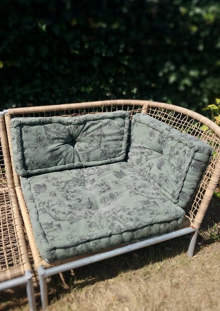 2 sets groene pallet kussens van Karwei, Ophalen, Gebruikt