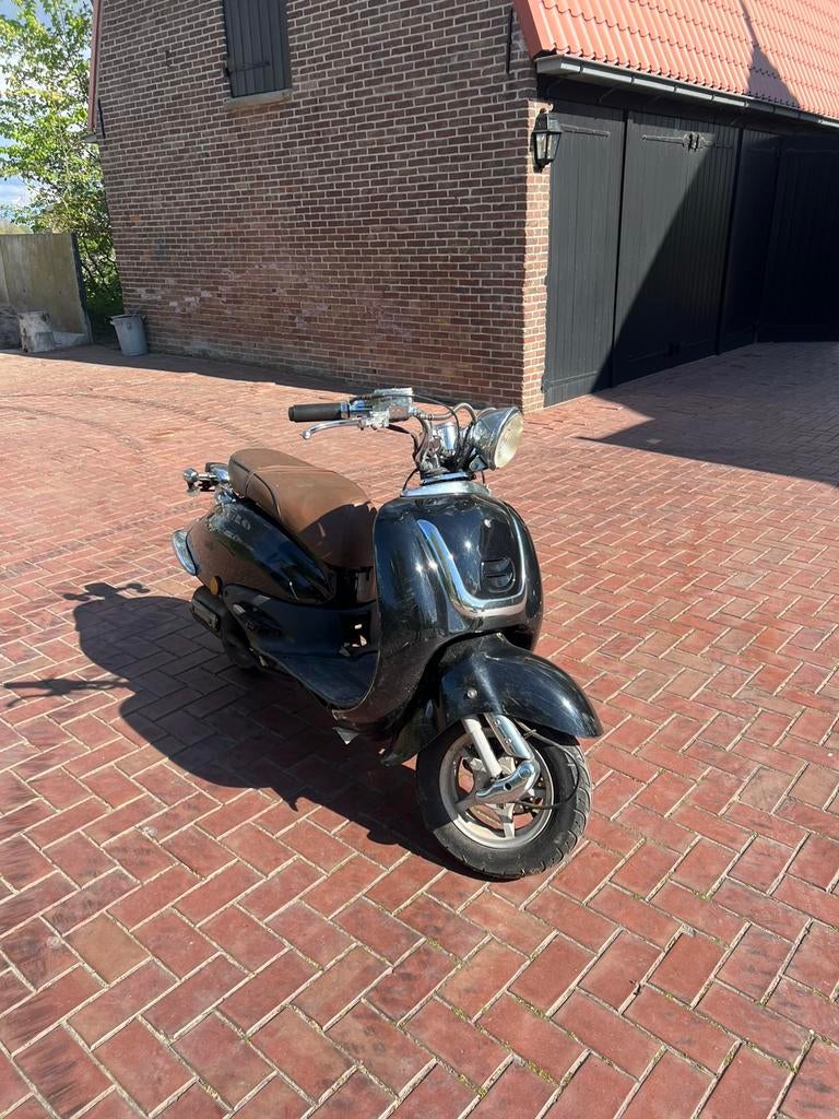 Retro scooter snor plaat zonder carterkap, Ophalen, Zo goed als nieuw, Benzine, Overige merken