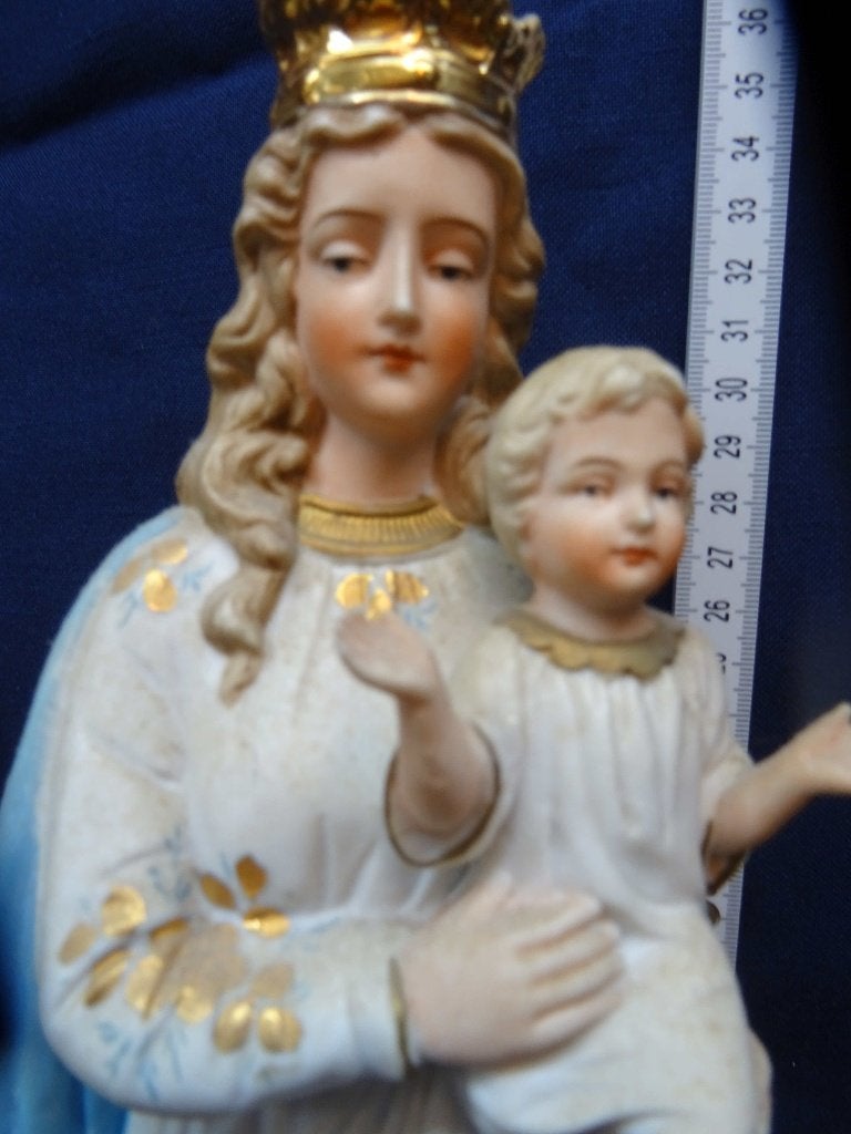 1185=Maria met het Heilig Kindje, porselein.207, Ophalen of Verzenden
