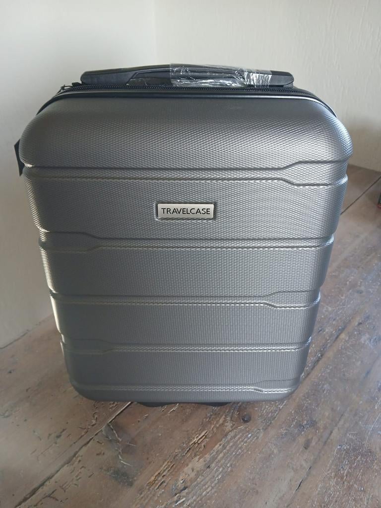 Nieuwe Travelcase Handbagage Koffer trolley, Ophalen, Wieltjes, 20 tot 30 cm, Minder dan 40 cm