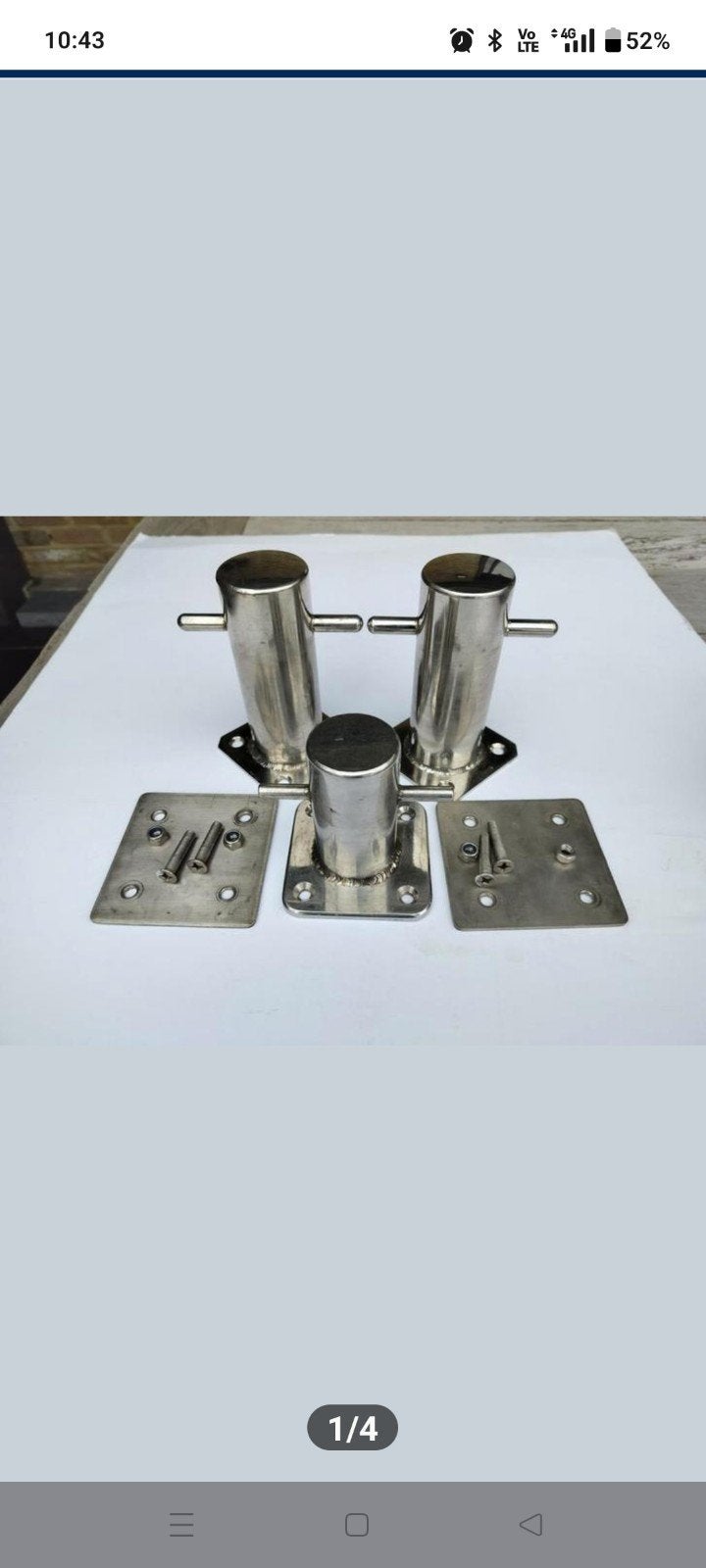 RVS Bolders Set - 3 Stuks, Ophalen of Verzenden