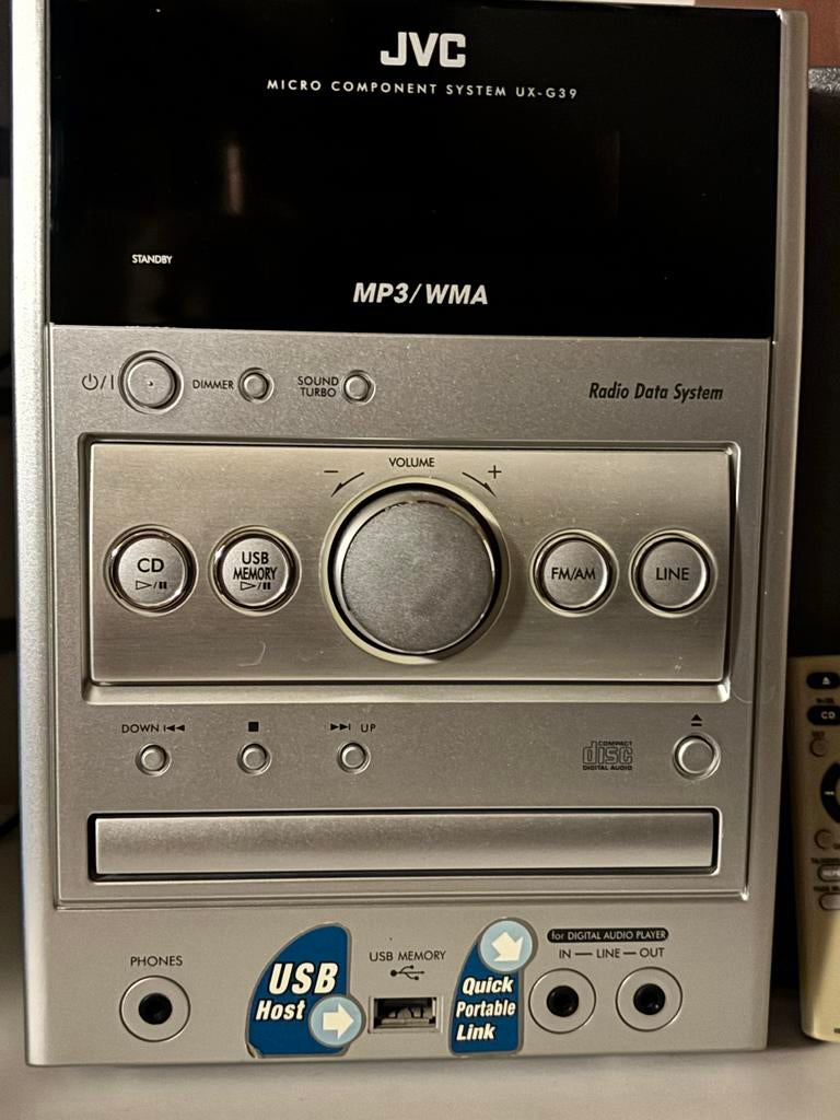JVC Micro Component System UX-G39, Gebruikt, JVC, Ophalen of Verzenden, Microset