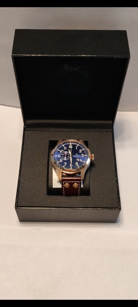 Alpha Sierra AM3 automatic - heren horloge, Overige merken, Leer, Staal, Polshorloge