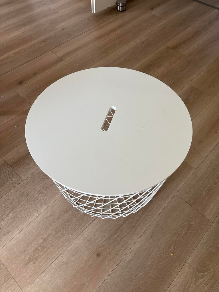 Ikea kvistbro draadmand /tafel 61cm, Huis en Inrichting, Tafels | Bijzettafels, Ophalen, Minder dan 55 cm, Rond, Zo goed als nieuw