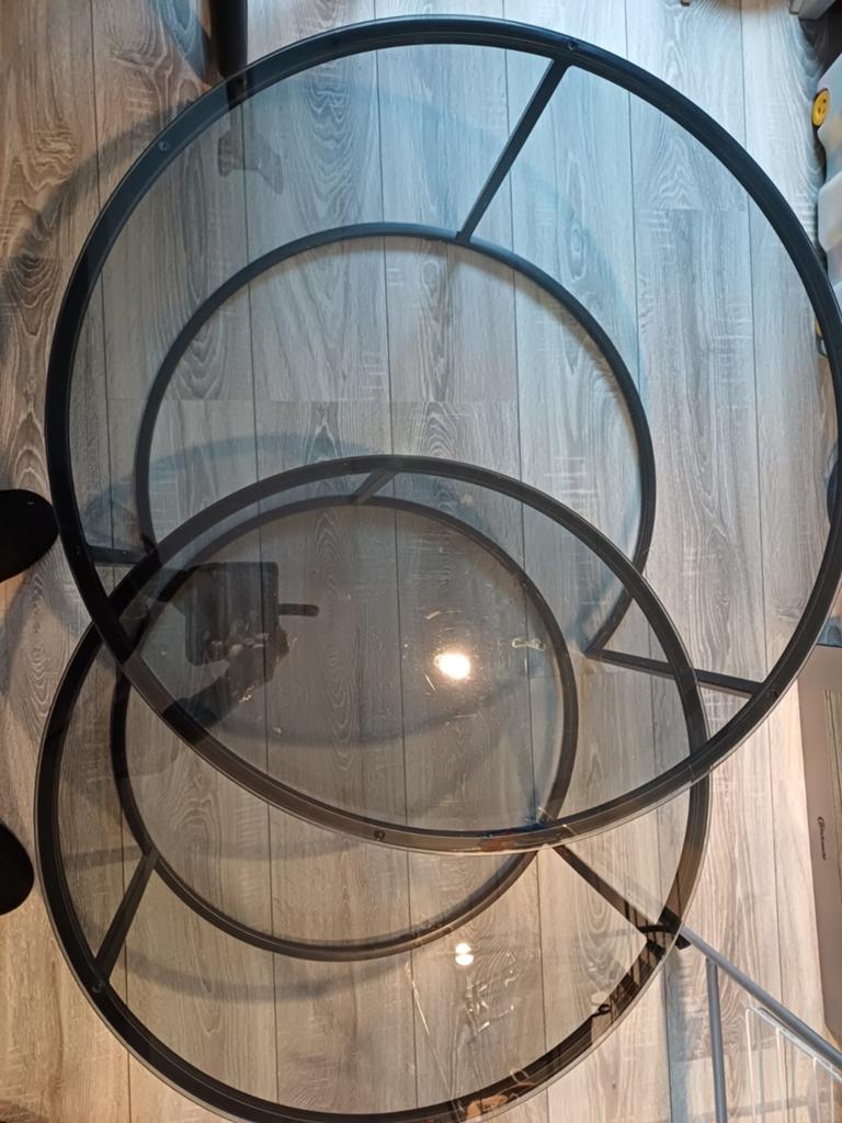 Te koop zwarte salontafel, Ophalen of Verzenden, Gebruikt