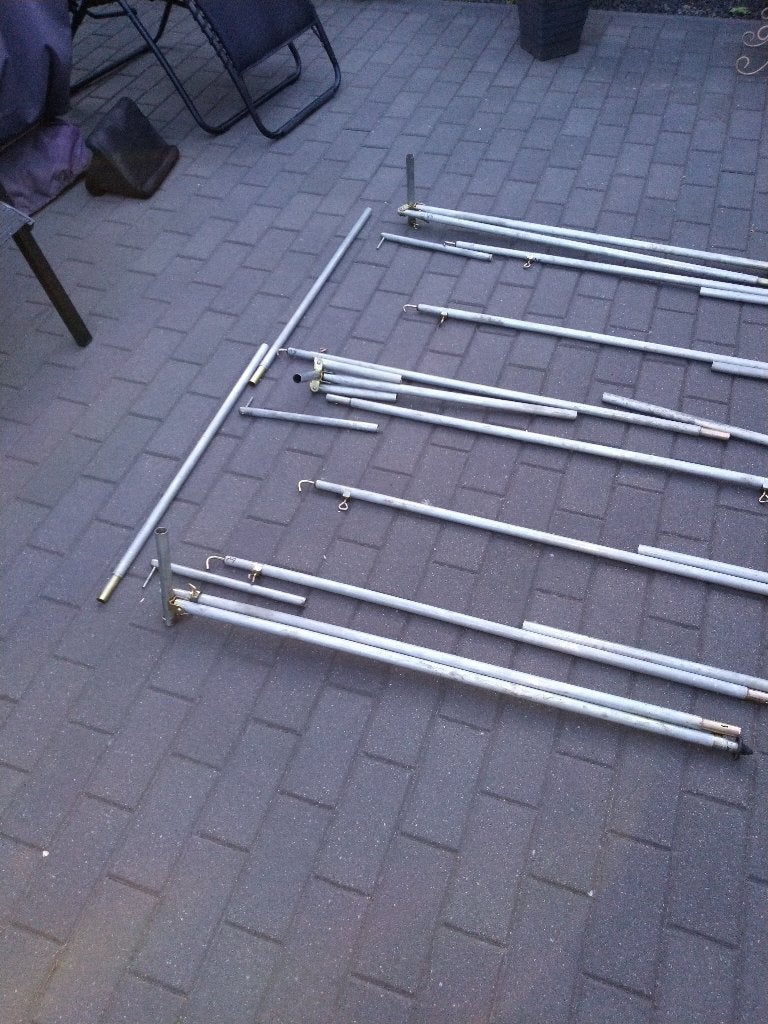 Voortentstokken, Caravans en Kamperen, Ophalen of Verzenden, Gebruikt