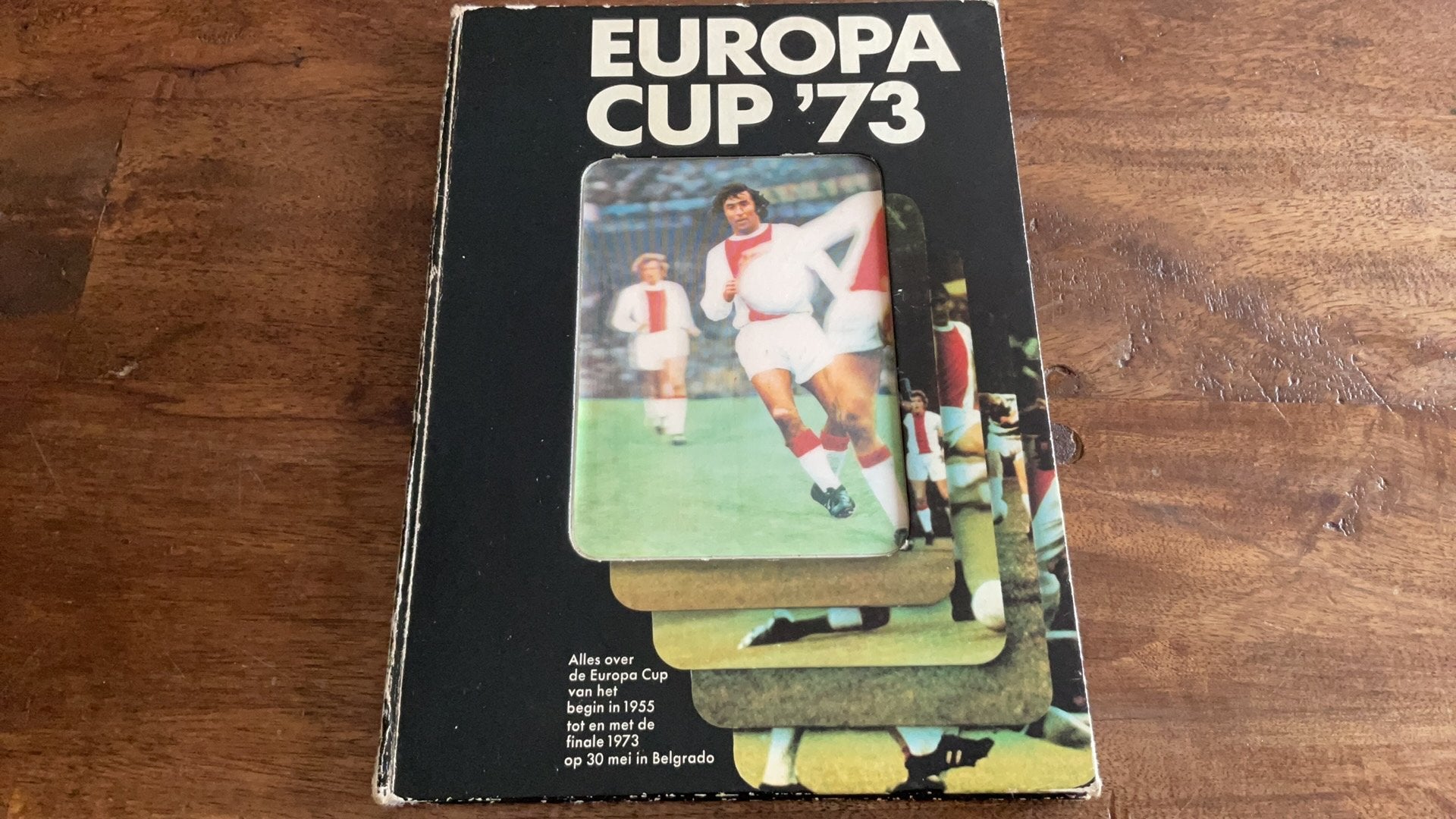 Boek over Europacup 1973 met 2 posters, Verzamelen, Ophalen of Verzenden, Gebruikt, Ajax, Boek of Tijdschrift