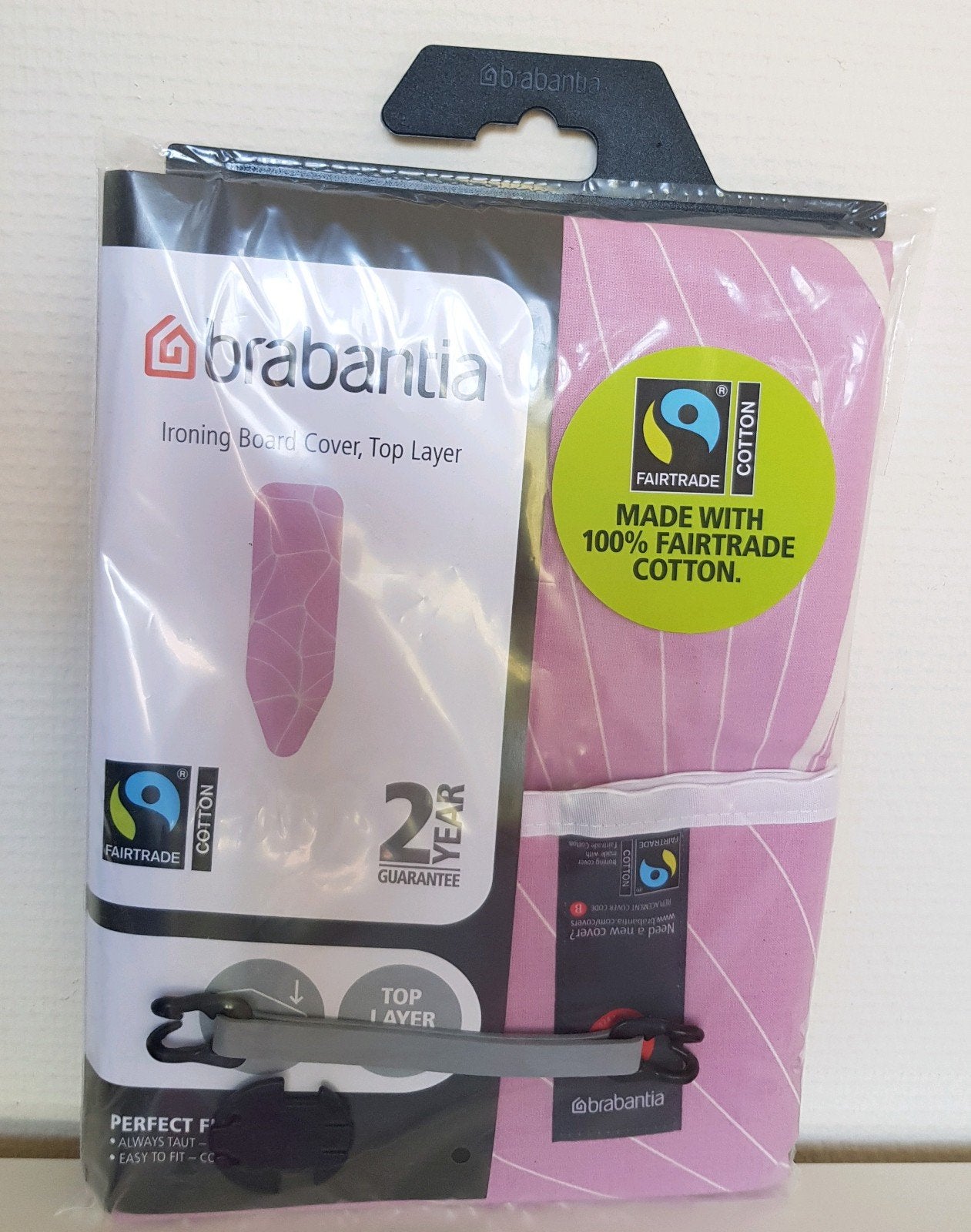 Brabantia roze strijkplank overtrek maat B 124 x 38 NIEUW!, Ophalen of Verzenden, Nieuw
