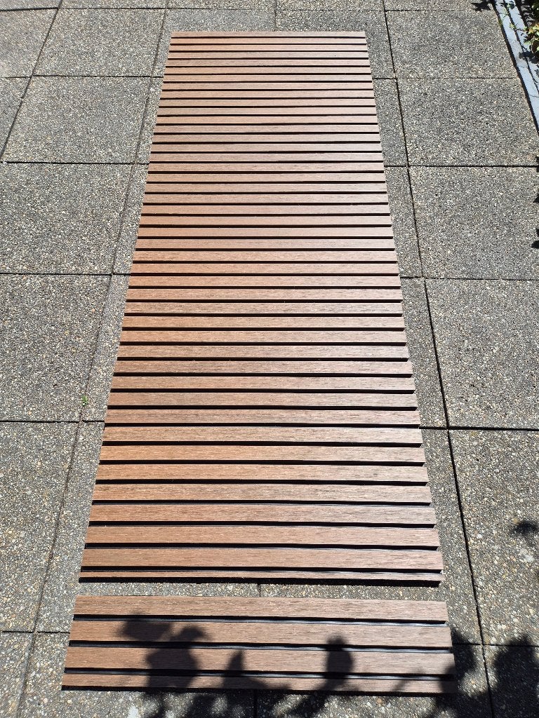Composiet gevelbekleding Rhombus Teak met zwart, Doe-het-zelf en Verbouw, Platen en Panelen, Ophalen, Nieuw, Overige materialen