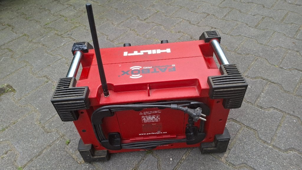 Hilti Perfect Pro FATBOX Bouwradio Radio, Audio, Tv en Foto, Radio's, ., Ophalen of Verzenden, Zo goed als nieuw, Bouwradio