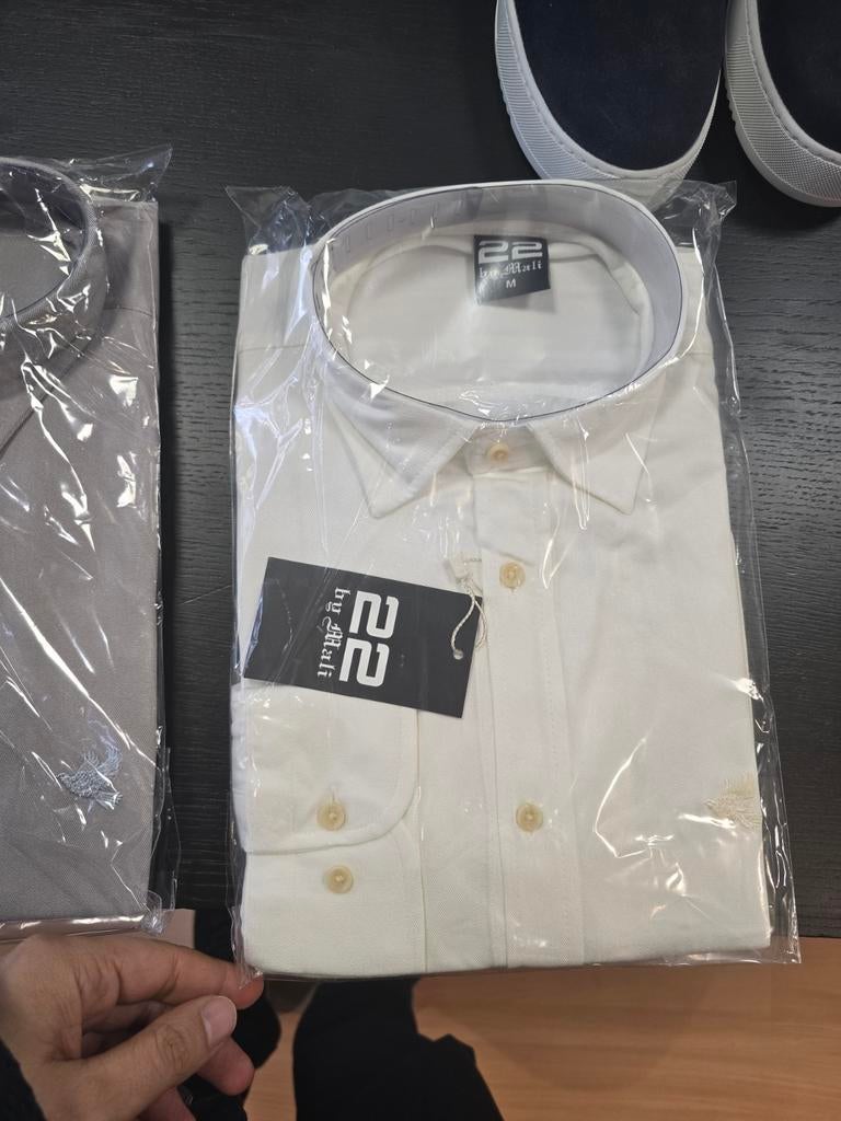 Partij Overhemden - 200 stuks Top Kwaliteit, Kleding | Heren, Overhemden, Nieuw, Overige halswijdtes, Wit, Ophalen of Verzenden