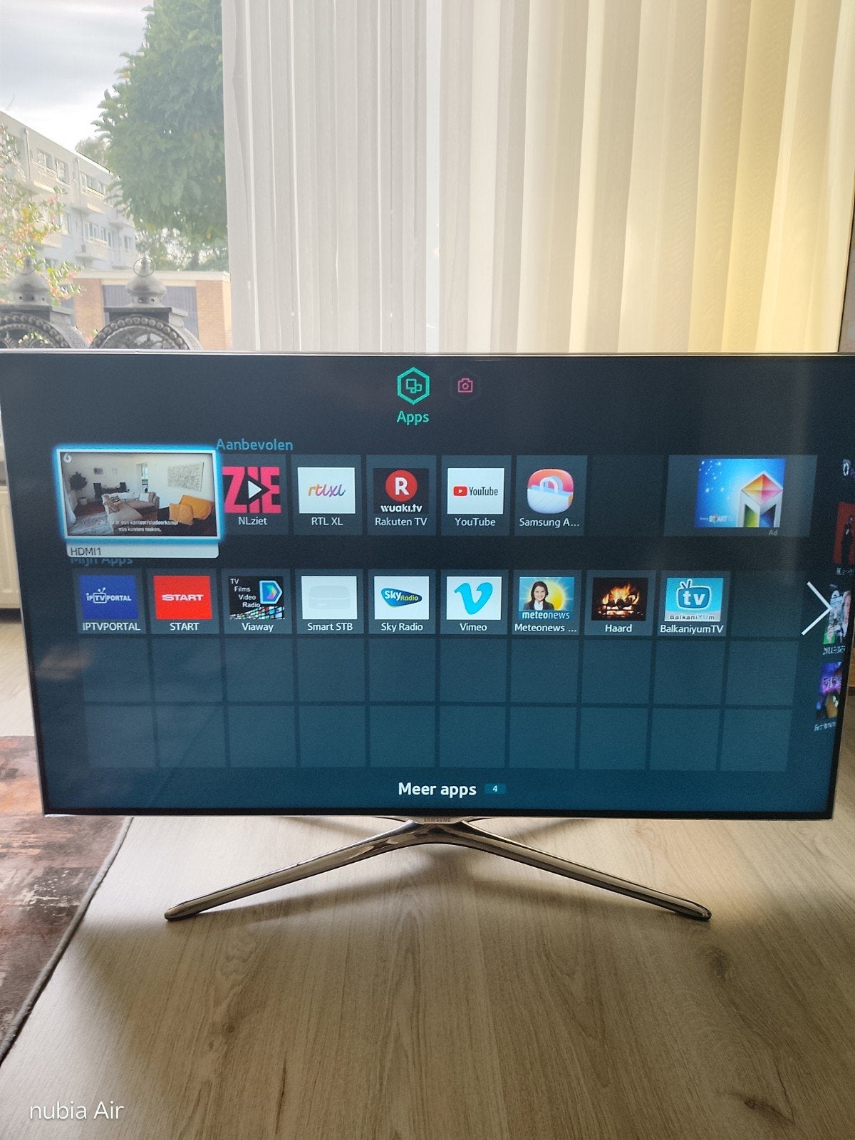 tv samsung smart televisie inbouw Wi-Fi en Satalietontvager, Ophalen, LED, Zo goed als nieuw, 100 Hz