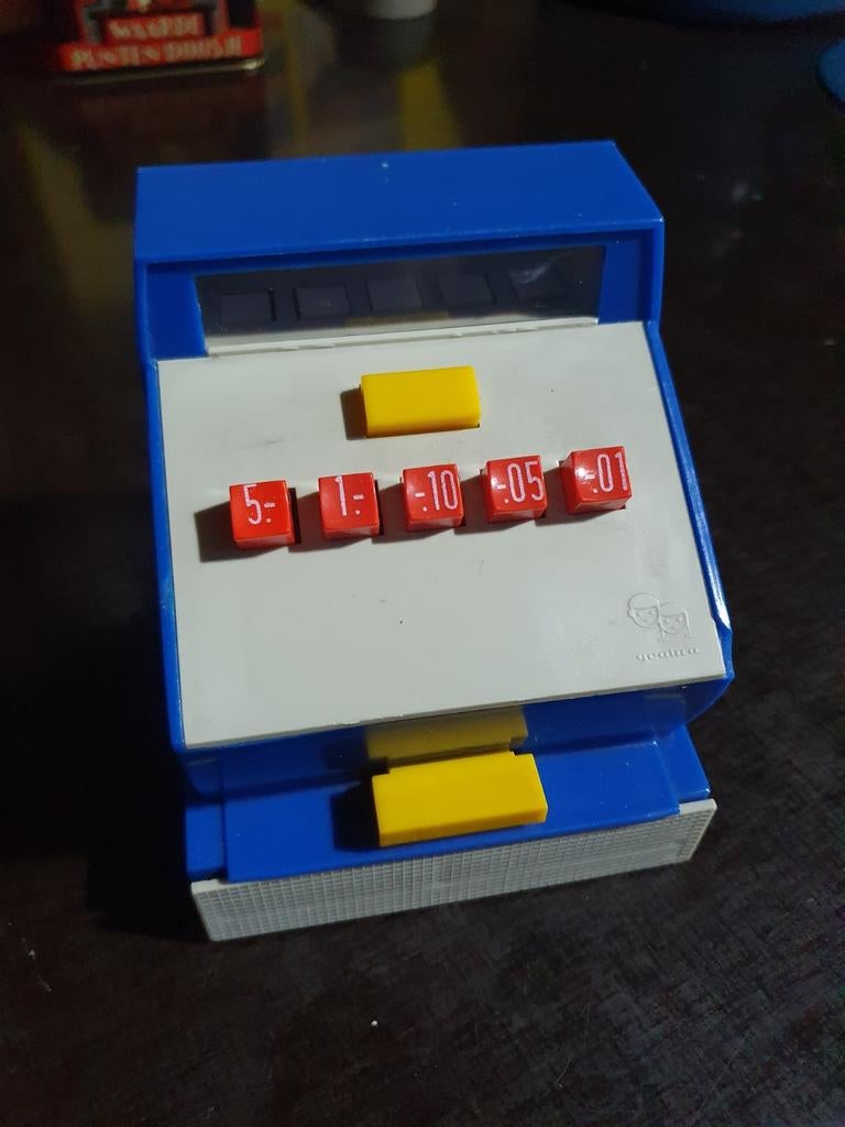 Vintage speelgoed kassa / jaren 50 plastic kinder kassa €7.5, Ophalen of Verzenden