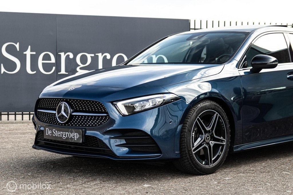 Mercedes A-klasse 180 Business Solution AMG, Auto's, 136 pk, Gebruikt, 4 cilinders, Blauw