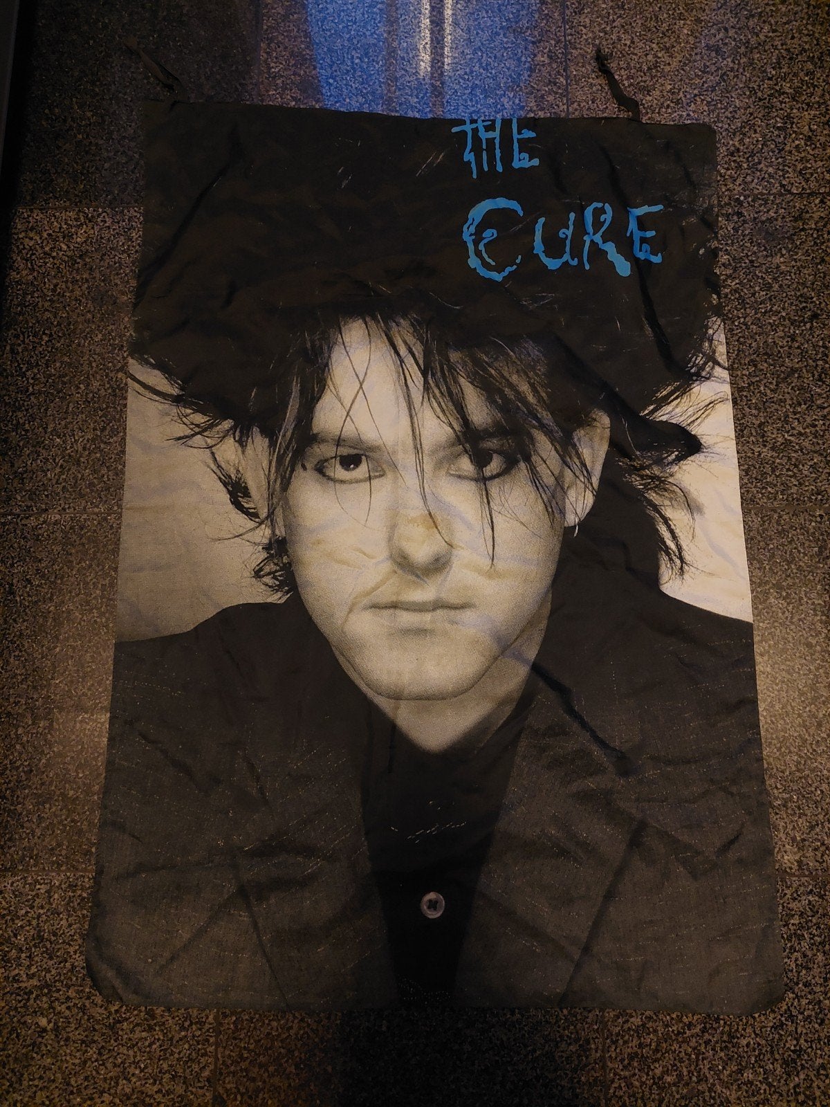 Vintage The Cure Vlag Jaren '80 - Robert Smith, Verzamelen, Ophalen of Verzenden, Gebruikt, Overige typen